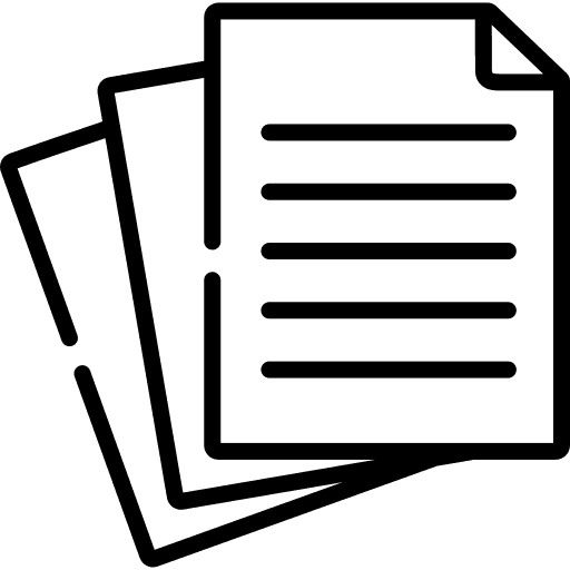 Business documents and reports icon